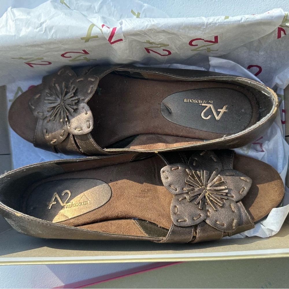 AEROSOLES Dark Brown Women's Sandals